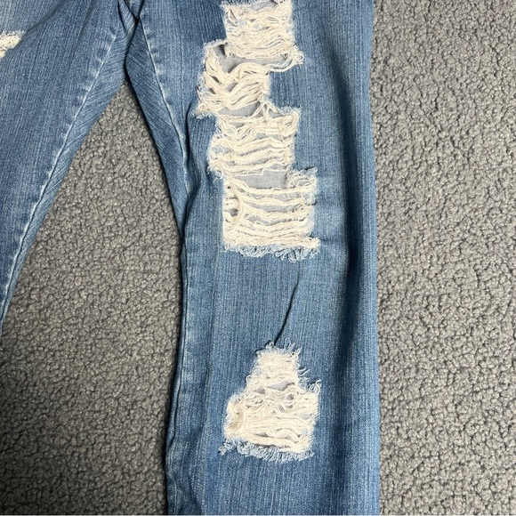 Joes Women's Denim Zip Ankle Distressed Jean Leggings SZ M - Picture 2 of 16